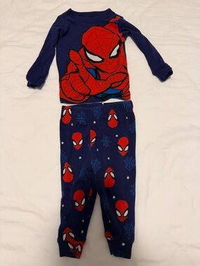 Spiderman Red and Navy Kids Pajama Set